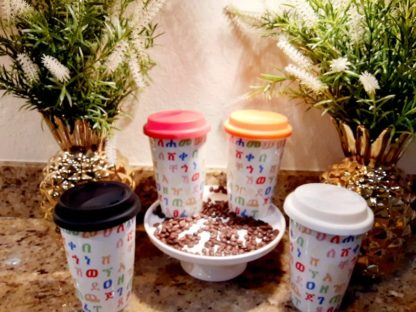 2 Geez Alphabet Coffee ,Tea Cup ( WHITE ) - Image 5