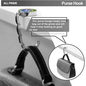 Wrapables Stylish Purse Hook Hanger, Foldable Handbag Table Hanger Red Cat